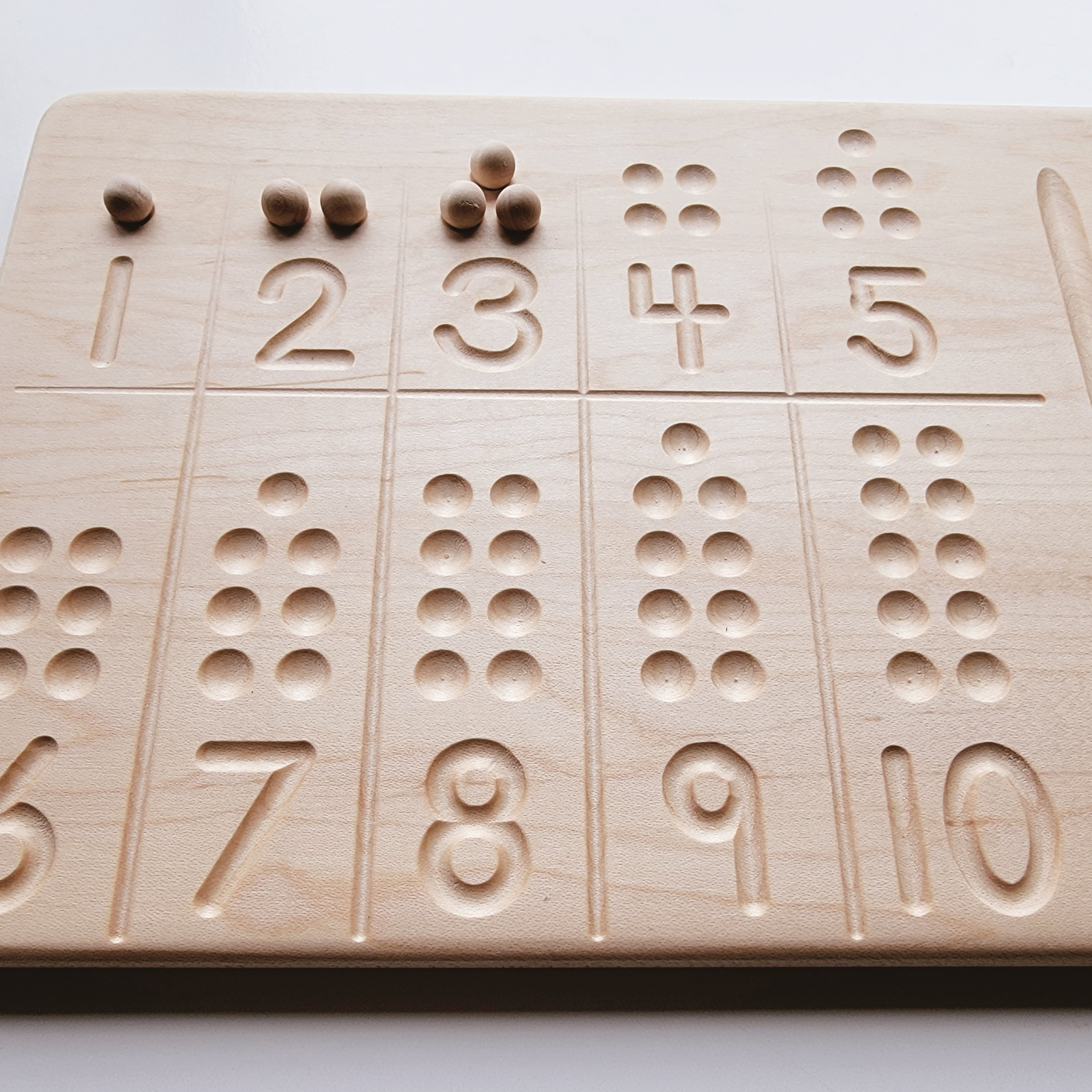 Number Tracing Wooden Board