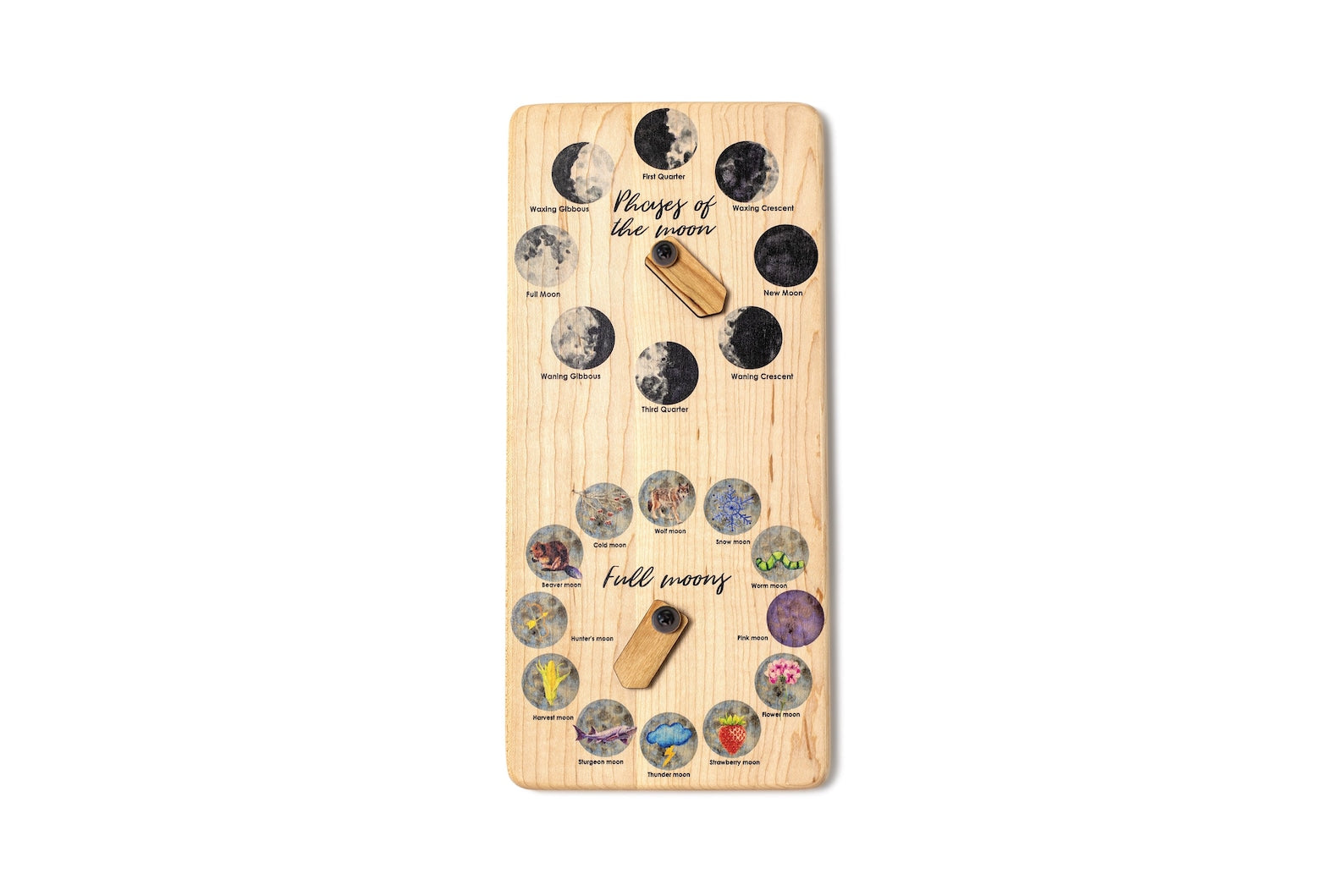 Moon Phases - Lunar calendar - clock - full moons – MirusToys